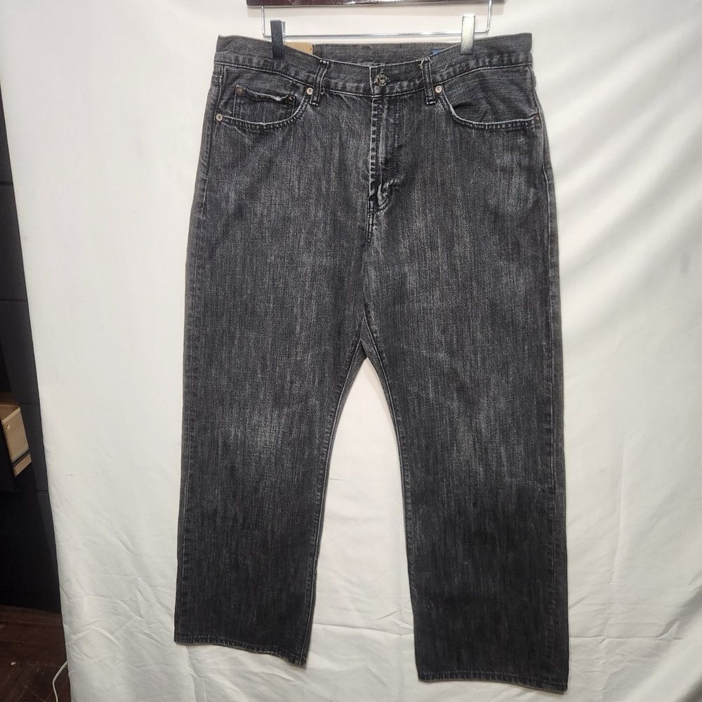 Gap 1969 Men's Black Denim Jeans (Loose Fit, 100% Cotton, Size 6, Excellent Cond